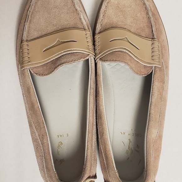 Cole Haan Loafers Pinch Maine Classics Women's Nude Suede Leather Pre-owned 8B - Picture 11 of 11